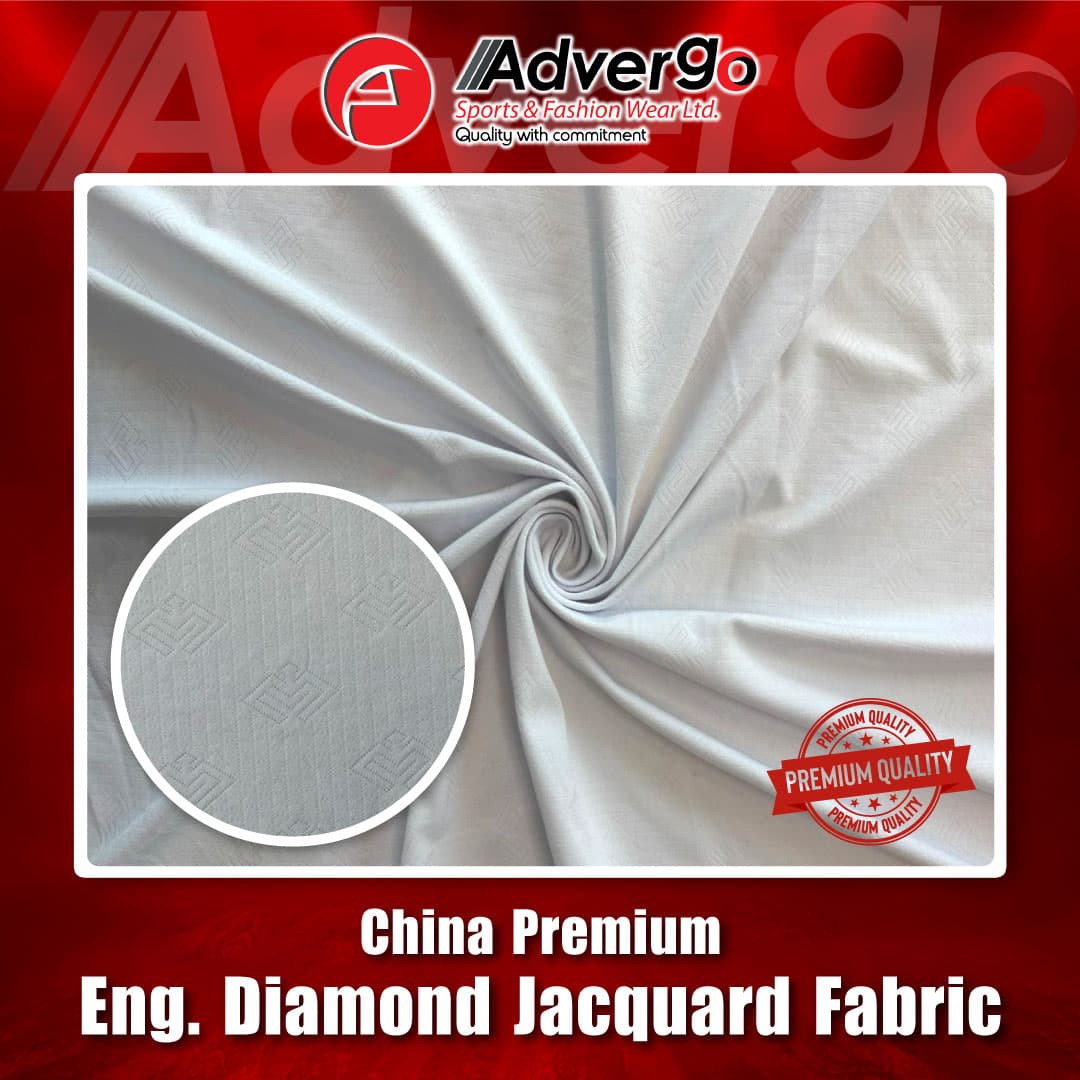Eng. Diamond Jacquard Fabric